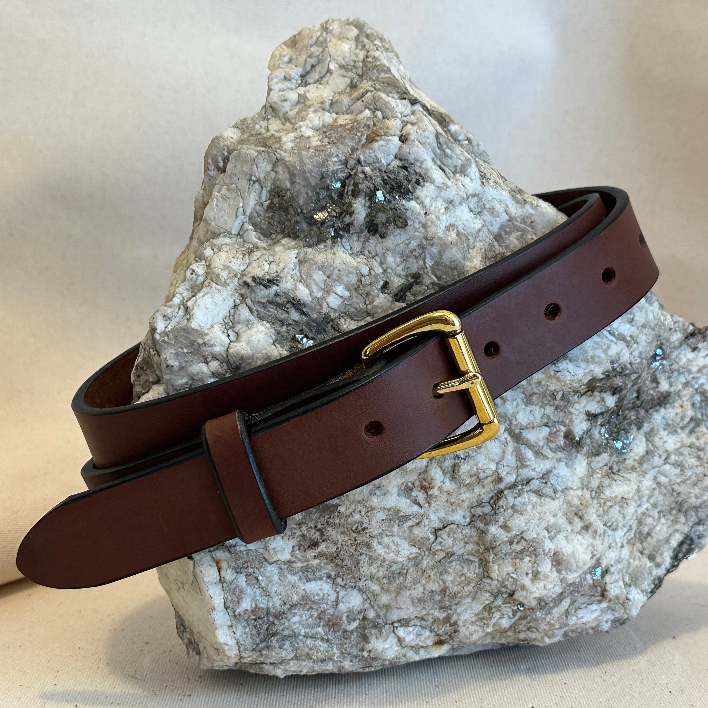 Mens Leather Belt, English Made, Hand Made, Bespoke. 1 selling 1/2